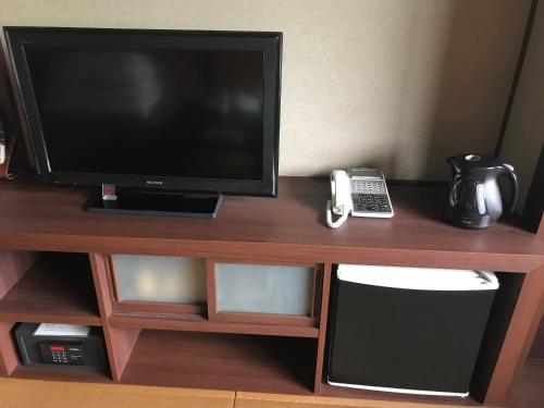TV a/nebo společenská místnost v ubytování Tokiwa Ryokan