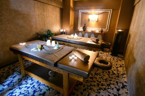 Katil atau katil-katil dalam bilik di Vela Verde Hotel & SPA