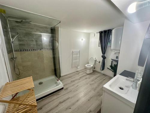 Koupelna v ubytování Confortable appartement centre de Vichy