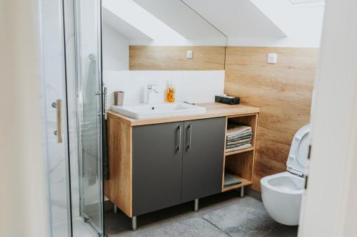 Koupelna v ubytování Resort Luka et Rafael