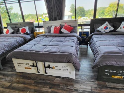 Postel nebo postele na pokoji v ubytování Intouch Poolvilla