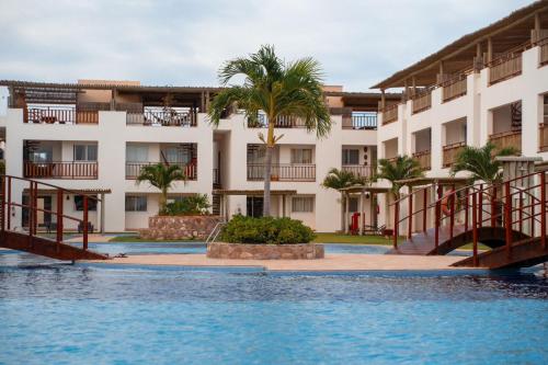 a view of the hotel from the pool at Quality - Boas Vistas in Canoa Quebrada