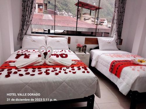 Katil atau katil-katil dalam bilik di Hostel VALLE DORADO MACHUPICCHU