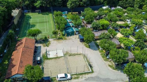 Letecký snímek ubytování Camping Belvedere