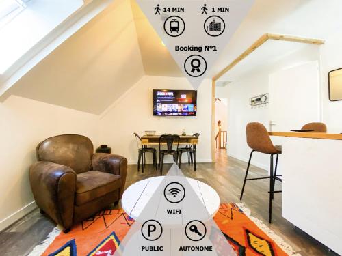 L’INDUSTRIEL en centre ville sur rive du TRIEUX