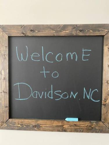 a chalkboard with the words welcome to davidson written on it at Davidson House - 3 beds 2.5 baths in Davidson
