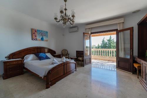 Ένα ή περισσότερα κρεβάτια σε δωμάτιο στο Casa Marcos