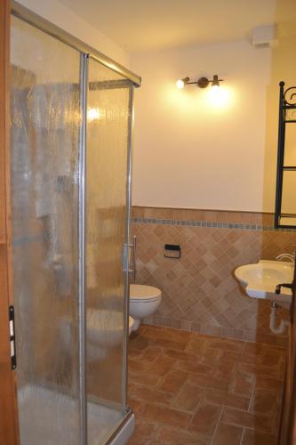 Koupelna v ubytování B&B Cà Biocco