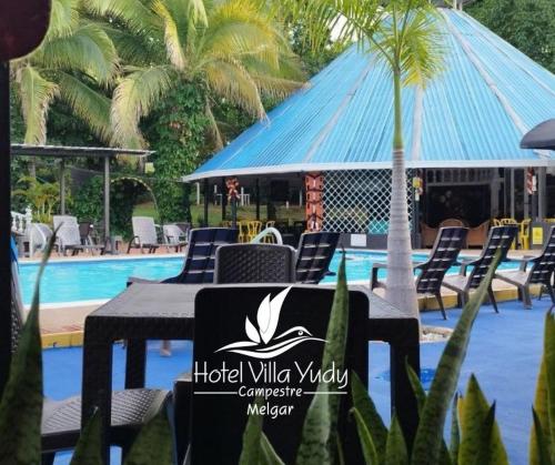 La pileta dentro o cerca de Hotel Campestre Villa Yudy