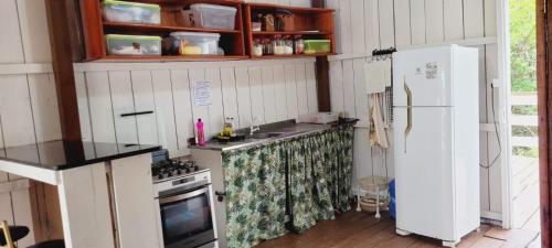 Køkken eller tekøkken på Casa de Praia - Ajuruteua Pará
