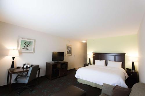 米德爾伯里的住宿－米德爾伯里漢普頓套房酒店，酒店客房,配有床和电视