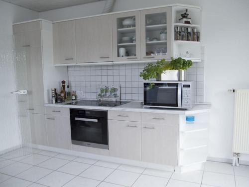 Kuchyň nebo kuchyňský kout v ubytování Holiday apartment Taunustraum in Hohenstein Hesse