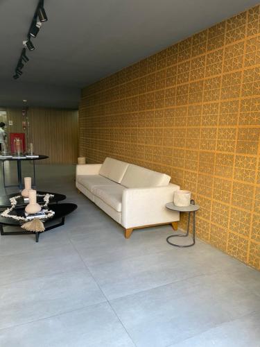 Ruang duduk di Flat FM20 - apt.402. Cabo Branco