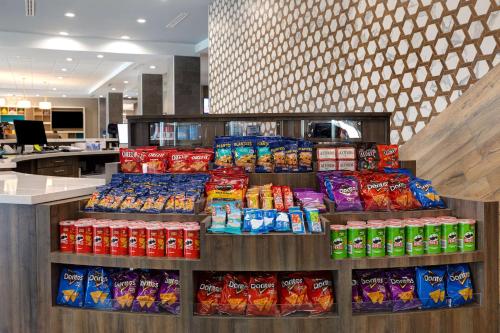 a display of potato chips in a store at Tru By Hilton Galveston, Tx in Galveston