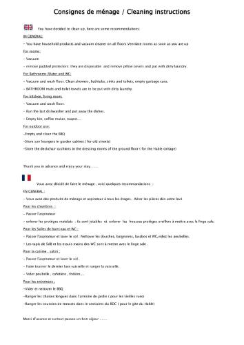 a screenshot of a page of a document at GITE DU HABLE in Omonville-la-Rogue