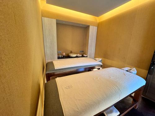 Ein Bett oder Betten in einem Zimmer der Unterkunft Poco Poco villas by Aayan