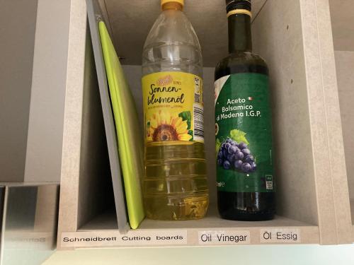 two bottles of wine in a box at Brahms 25 in Regensburg