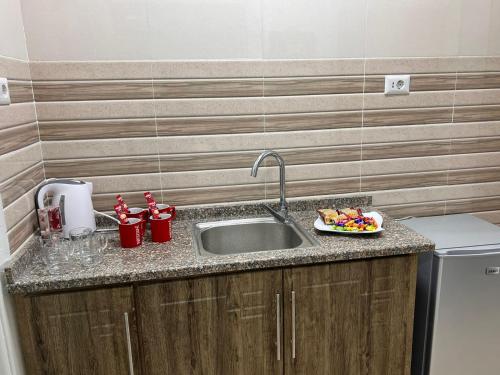 Una cocina o cocineta en The guset house