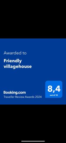 a screenshot of a cell phone with a blue screen at Friendly villagehouse in Paphos