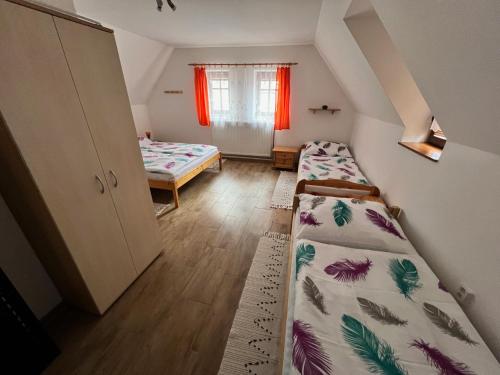 Postel nebo postele na pokoji v ubytování rekreační dům Pohoda