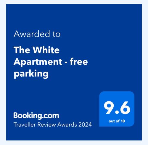 a screenshot of a white appointment free parking at The White Apartment 3BR - free parking in Sofia