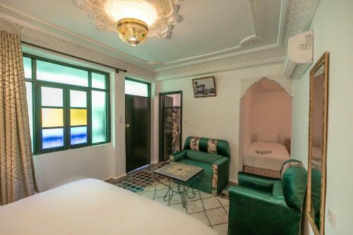 Zona de estar de Riad dar Yamna