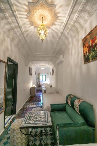 Zona de estar de Riad dar Yamna
