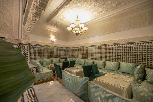 Zona de estar de Riad dar Yamna