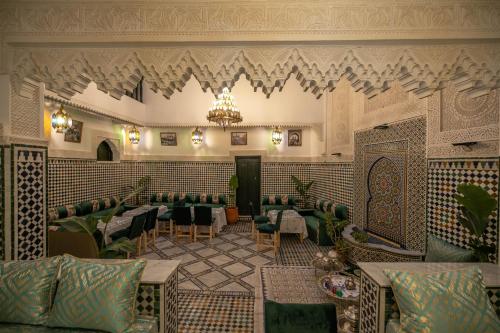Zona de estar de Riad dar Yamna