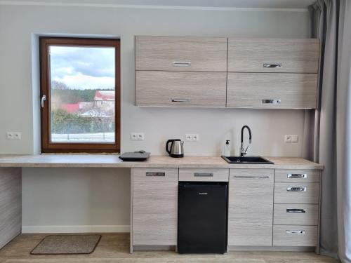 Kuchyň nebo kuchyňský kout v ubytování Piaskowa 13 - Apartamenty dla Podróżujących bez Dzieci