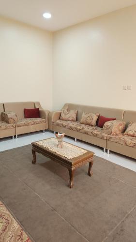 Χώρος καθιστικού στο شاليه المروج