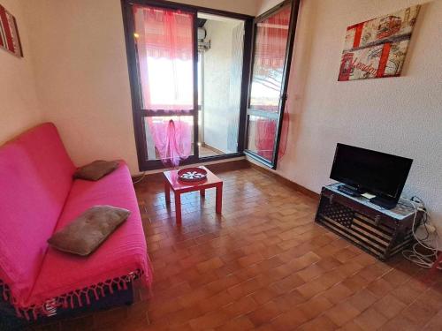 Studio cabine mezzanine cosy avec terrasse, 6 couchages, parking privé - Marseillan - FR-1-326-521
