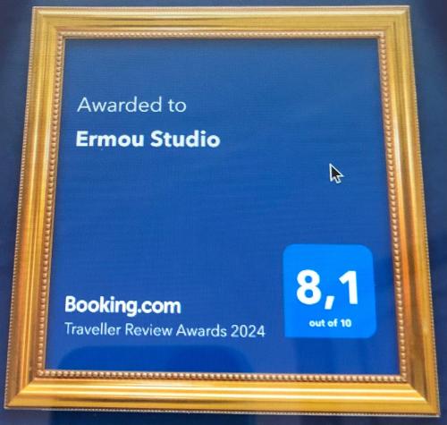 Certifikát, ocenenie alebo iný dokument vystavený v ubytovaní Ermou Studio