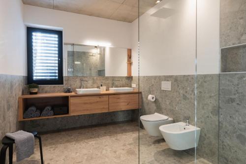Ένα μπάνιο στο Ferienhaus Obergfillhof