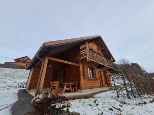Chalet chaleureux face aux pistes, proche Gérardmer, idéal pour famille, balcon et terrasse - FR-1-589-182
