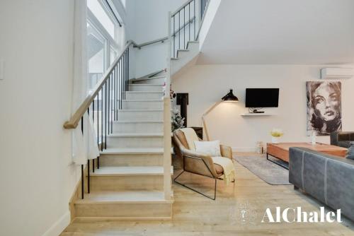 TV a/nebo společenská místnost v ubytování La Charmante - Cozy et familial