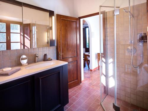 Koupelna v ubytování Agriturismo Podere Cortilla