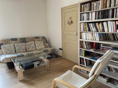 Knihovna v bed and breakfast