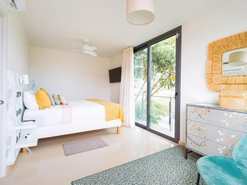 Ένα ή περισσότερα κρεβάτια σε δωμάτιο στο Cosy villa with private pool in Salobre