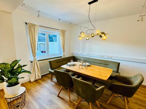 Posezení v ubytování Ferienhaus Am Hofacker
