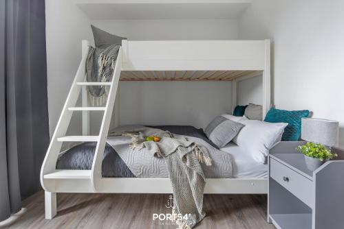 Postel nebo postele na pokoji v ubytování Ostseeoase Damp