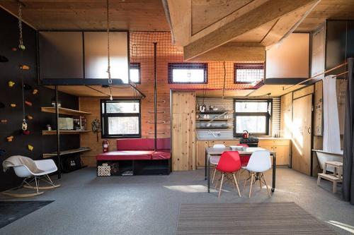 Η κουζίνα ή μικρή κουζίνα στο Cabin Zoobox 66