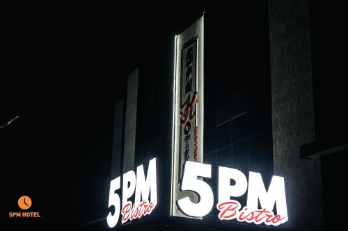 a building with a sign that reads spam buffet at 5 PM Hotel in Nairobi