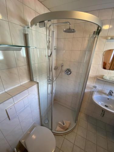 Vonios kambarys apgyvendinimo įstaigoje Apartment Seespitz