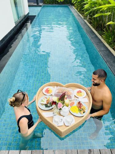 Jídlo v vily nebo okolí