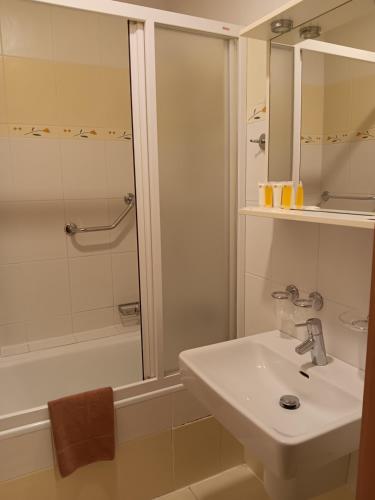 Koupelna v ubytování Hotel U Beránka Náchod