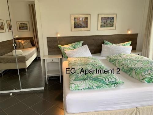 Ένα ή περισσότερα κρεβάτια σε δωμάτιο στο Eschen´s Blick