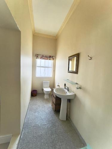 a bathroom with a sink and a toilet at 83 Eastlake drive in Cape Town