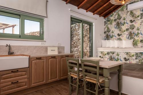 Kuchyňa alebo kuchynka v ubytovaní Outstanding Zakynthos Villa - Evilios villa - 3 Bedrooms - Breath-taking Views - Private Path to Sea