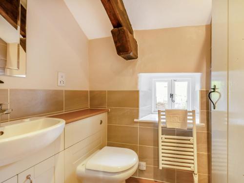 a bathroom with a toilet and a sink at 4 Bed in Near and Far Sawrey LLH02 in Near Sawrey